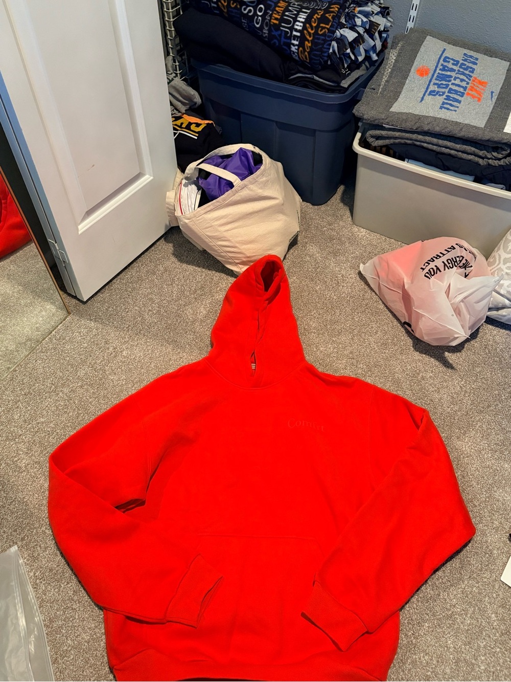 Men's Red Hoodie Pullover